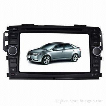In-dash Car DVD Player, Suitable for Kia Forte, Supports BT/TV/GPS/Original Steering Wheel Control